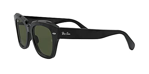 Ray-Ban State Street Lentes Oscuros, Negro/Verde, 49 para Mujer