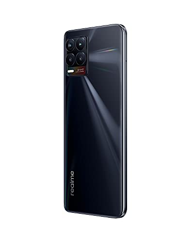 realme 8 - Smartphone Libre (Pantalla AMOLED superior 6.4", 8GB RAM +128GB , MediaTek Helio G95, Cámara cuádruple con IA de 64MP, Carga Dart de 30W batería de 5000 mAh) Punk Black - Exclusivo Amazon