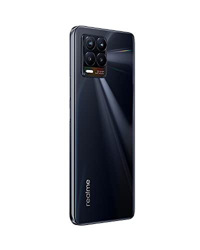 realme 8 - Smartphone Libre (Pantalla AMOLED superior 6.4", 8GB RAM +128GB , MediaTek Helio G95, Cámara cuádruple con IA de 64MP, Carga Dart de 30W batería de 5000 mAh) Punk Black - Exclusivo Amazon