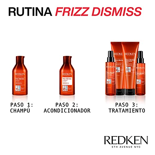 Redken | Champú Antiencrespamiento Para todo tipo de Cabello de fino a grueso, Frizz Dismiss, 300ml