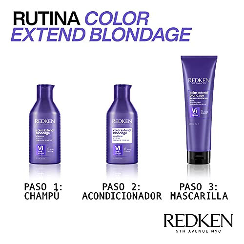 Redken | Champú para el Cuidado del Color para Cabello Rubio, Color Extend Blondage, 300 ml