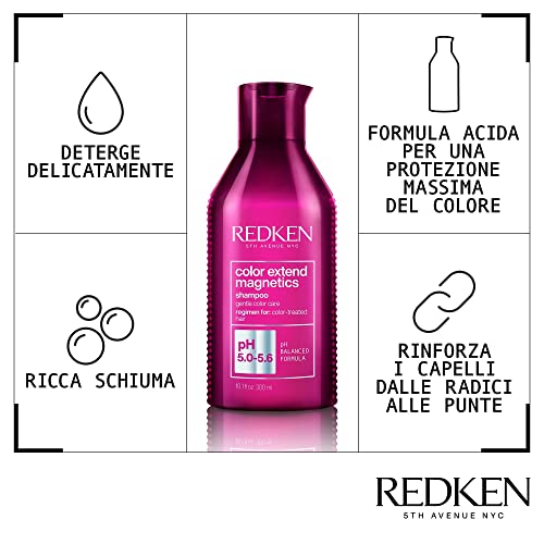 Redken | Champú Protector del Color Para Cabellos Coloreados, Color Extend Magnetics, 300ml