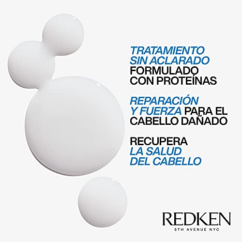 Redken | Tratamiento Sin aclarado, Reparador con Proteínas para Cabello Dañado, Extreme Anti-Snap, Formato 250 ml