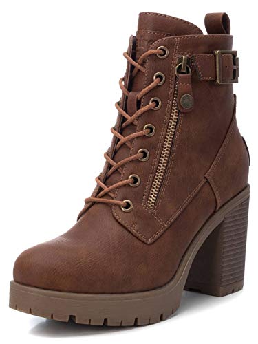 Refresh 72387, Botas Cortas al Tobillo Mujer, Camel, 38 EU