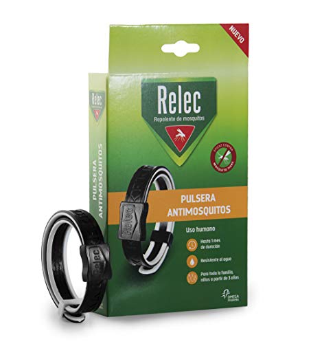 Relec Pulsera, Repelente Mosquitos, Tamaño Único, Pack de 1