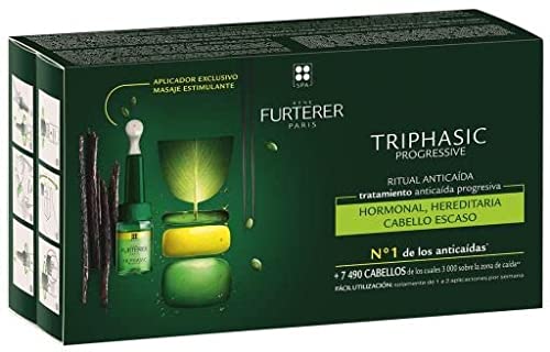 René Furterer Triphasic Progressive Trattamento Anti Caduta Capelli, 8 Fiale