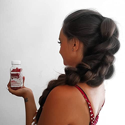 Reset This. - Gominolas para el Pelo y Uñas - Con Biotina y Multivitaminas - 60 gummies - Vitamina C, Vitamina D, Zinc, Vitamina B12, Vitamina E, Vitamina A, B6 - Vegano - Sin Gluten - Sabor Cereza