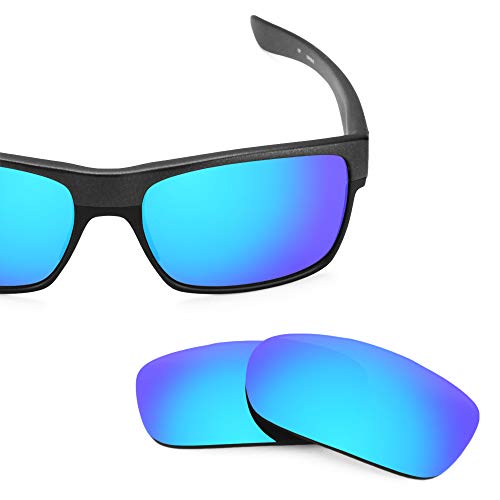 Revant Lentes de Repuesto Compatibles con Gafas de Sol Oakley TwoFace, Polarizados, Elite Azul Hielo MirrorShield