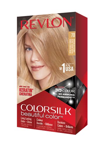 Revlon Colorsilk Tinte #70-Rubio Medio Ceniza - 5 ml