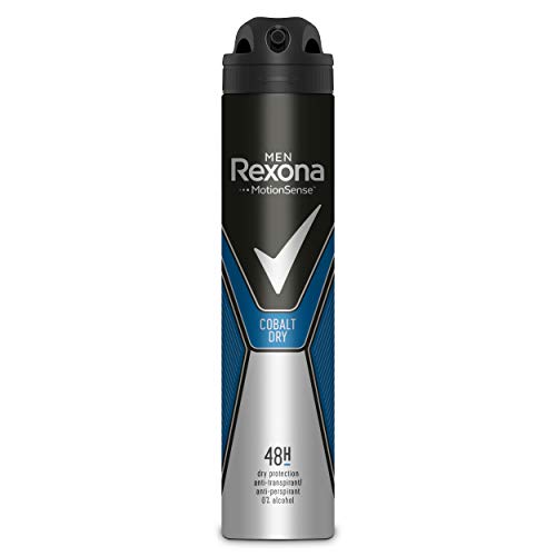 Rexona  Desodorante Aerosol Antitranspirante para hombre Cobalt Dry  200ml