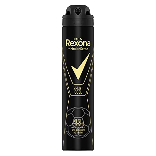 Rexona  Desodorante Aerosol Antitranspirante para hombre Sport Cool  200ml - Pack de 6