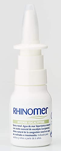 Rhinomer, Spray Nasal Descongestionante, Intenso Eucalipto, para Adultos y Niños a Partir de 6 Años, 20 ml