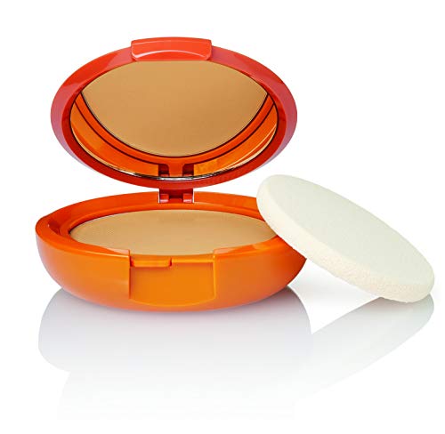 Rilastil Sun System - Base Compacta con Spf 50+, Corrige Imperfecciones y Unifica el Tono, Resistente al Agua - Tono Bronze, 10 Gramos