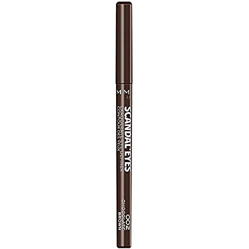 Rimmel London Scandal'eyes Exaggerate Eye Definer, Delineador de ojos automático, Tono 2 Marrón