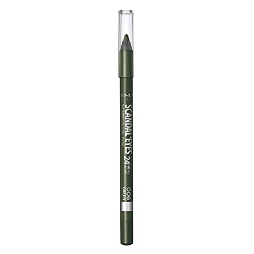 Rimmel Scandaleyes Lápiz Resistente al agua maletero, Verde, 1.3 g