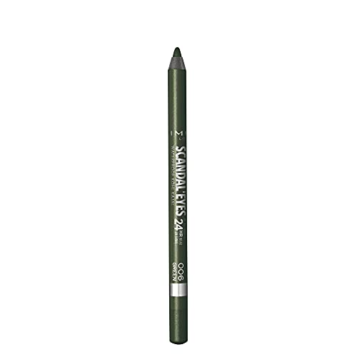 Rimmel Scandaleyes Lápiz Resistente al agua maletero, Verde, 1.3 g