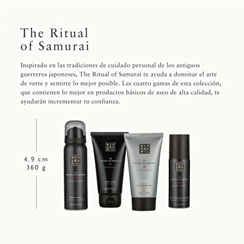 RITUALS Cesta Regalo para Hombres del Ritual of Samurai, Tamaño Pequeño - Con Bambú, Menta Japonesa y Sándalo - Propiedades Refrescantes y Vigorizantes