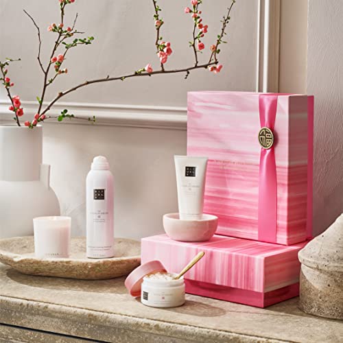 RITUALS Cesta Regalo para Mujeres del Ritual of Sakura, Tamaño Mediano - Con Leche de Arroz y Flor de Cerezo - Propiedades Nutritivas y Reparadoras para la Piel