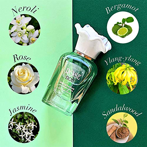 ROSE NOIR Women eau de Parfum de Aroma Essence 35ml, Lujoso Perfume de Noche para la Mujer Elegante, Fragancia Clásica con Notas de Aceite de Rosa Damascena, Ylang-ylang