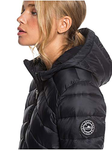 Roxy Coast Road - Chaqueta Con Acolchado, Resistente Al Agua, Ligera Y Plegable Para Mujer Chaqueta Con Acolchado, Resistente Al Agua, Ligera Y Plegable, Mujer, anthracite, M