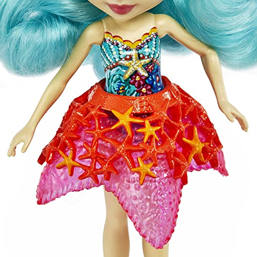 Royal Enchantimals Ocean Kingdom Muñeca Starla Starfish con mascota estrella de mar de juguete (Mattel HCF69)