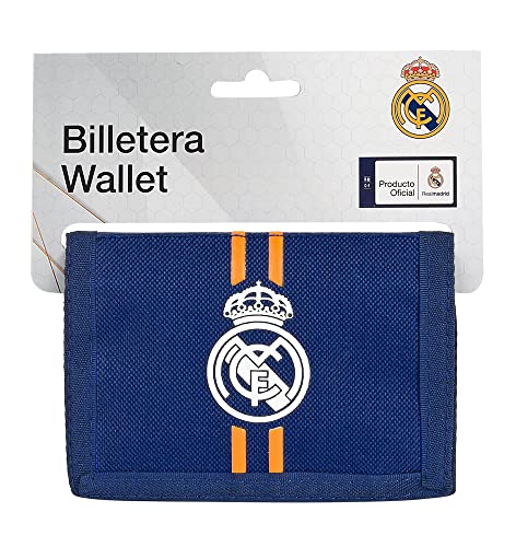 Safta Cartera Billetera con Cabecera de Real Madrid 2ª Equipación, 125x95 mm