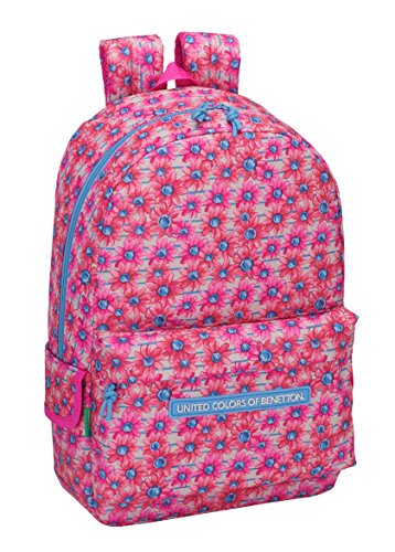 Safta Mochila Escolar Benetton "Fiori" Oficial 300x140x460mm