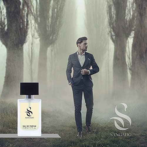 SANGADO Elixir, Perfume Para Hombres, Larga Duración De 8-10 Horas, Olor Lujoso, Amaderada Especiada, Francesas Finas, Extra Concentrado (eau De Parfum), Un Gran Regalo, Spray De 50 Ml