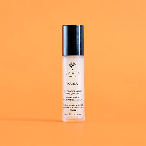 Savia Cosmetics - Contorno de ojos con aceite CBD roll-on, para quitar bolsas y ojeras, con cannabidiol crema, antiojeras mujer y hombre, crema antiarrugas mujer, corrector ojeras