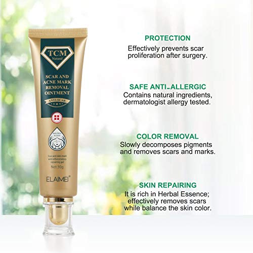 Scar Gel de Cicatriz, Gel de Eliminación de Cicatrices, Cicatrices Tratamiento, Cicatrices Crema, Tratar y Reducir Cicatrices para Rostro, Cuerpo, Estrías, Cesáreas, Quemaduras