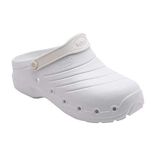 Scholl F219461065 Work Light Clogs, Blanco, 40 EU