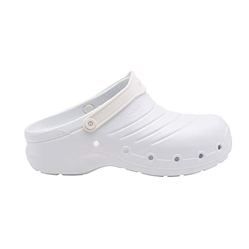 Scholl F219461065 Work Light Clogs, Blanco, 40 EU