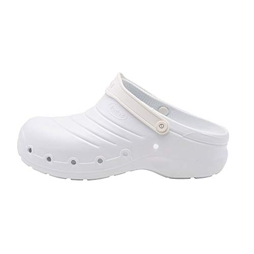 Scholl F219461065 Work Light Clogs, Blanco, 40 EU