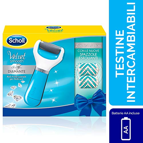 Scholl Velvet Smooth Roll para pedicura con cepillos exfoliantes, edición limitada