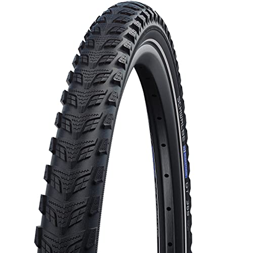 Schwalbe Cubierta Marathon GT 365 26x2.15 Hs475 Perf Twinskin Dualguard Rigida Negro Reflect 55-559