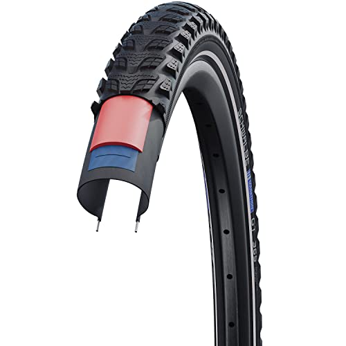 Schwalbe Cubierta Marathon GT 365 26x2.15 Hs475 Perf Twinskin Dualguard Rigida Negro Reflect 55-559