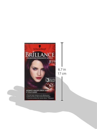 Schwarzkopf Brillance – Coloración permanente – Violine seda 859