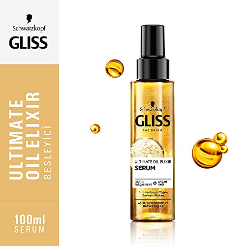 Schwarzkopf Gliss Hair Repair Ultimate Oil Elixir Serum for Overstressed Hair 100 mL