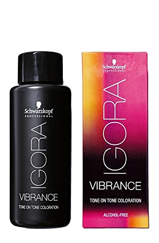 Schwarzkopf Igora Vibrance Color de Cabello Tono sobre Tono, No 7-55 Rubio Medio Dorado Extra - 60 ml