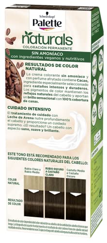 Schwarzkopf Palette Naturals - Tinte 3 cabello Castaño Oscuro - Coloración Permanente – Perfecta cobertura de canas – Colores increíblemente naturales (Pack de 5)