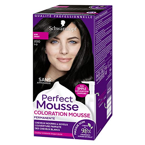 Schwarzkopf Perfect Mousse – Coloración permanente – negro 200