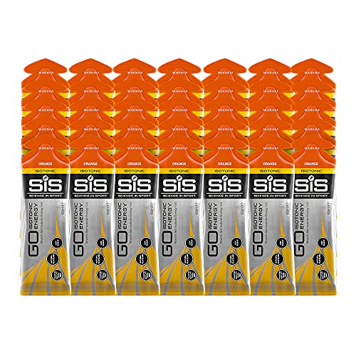 Science in Sport Gel GO Energía Isotónica | Sabor Naranja | No necesita agua | Rico en Carbohidratos | Vegano | Paquete de 35 x 60 ml