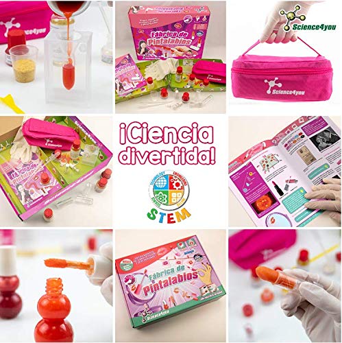 Science4you-Science4you-Fábrica Fábrica de Pintalabios para Niños +8 Años, multicolor, (399310)