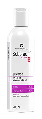 SEBORADIN Oily Cahmpú para el Cabello Graso, Propenso a la Caída, Ingredientes Naturales con Efecto Antibacteriano, para el Cuero Cabelludo Sensible, 200 ml