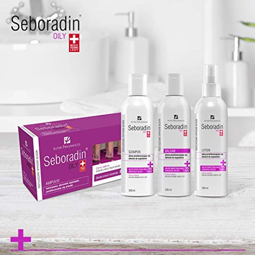 SEBORADIN Oily Cahmpú para el Cabello Graso, Propenso a la Caída, Ingredientes Naturales con Efecto Antibacteriano, para el Cuero Cabelludo Sensible, 200 ml