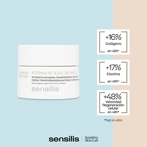 Sensilis Eternalist A.G.E - Crema Transformadora Antiedad Intensiva con Retinol Para Pieles Sensibles o con Rosácea 50 Ml