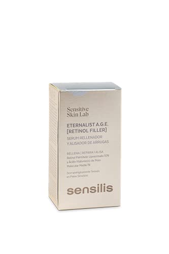 Sensilis Eternalist A.G.E. - Serum Retinol Filler Rellenador Y Corrector De Arrugas Apto para Pieles Sensibles, Efecto Lifting Inmediato, Con Ácido Hialurónico - 15 Ml