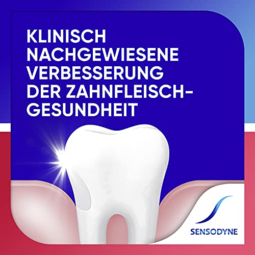 Sensodyne Sensibilidad y encías, pasta de dientes diaria con fluoruro, 1 x 75 ml, para dientes sensibles al dolor