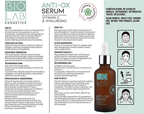 Serum Con Vitamina C Y Acido Hialuronico - Acido Hialuronico Vitamina C Serum - Acido Hialuronico Y Colageno - Serum Hidratante Anti Edad