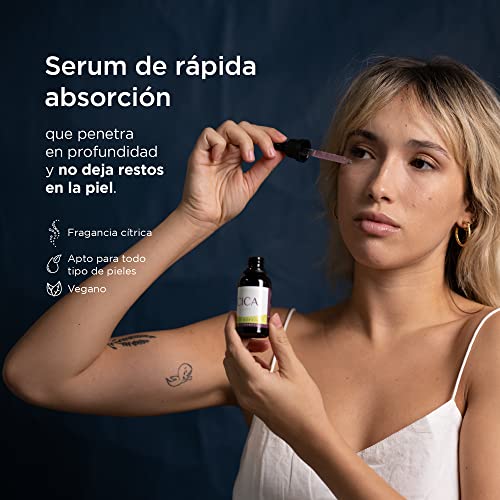 Serum Hidratante Facial Concentrado Reparador con Cica (Centella Asiática) y Niacinamida. Serum Facial que Reduce las marcas y cicatrices. Resultados reales en 4 semanas. Ardaraz